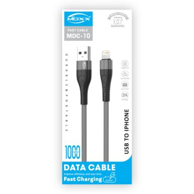 MOXX DATA TRANSFER CABLE | USB-A TO LIGHTING-iPhone | FAST CHARGING